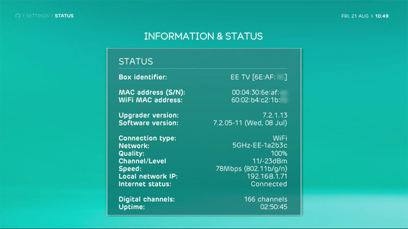 Connect to EE TV using wireless