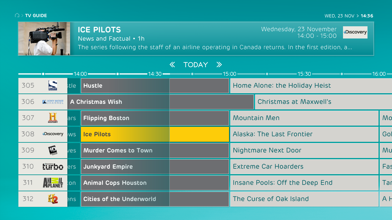 EE TV menu and TV Guides explained