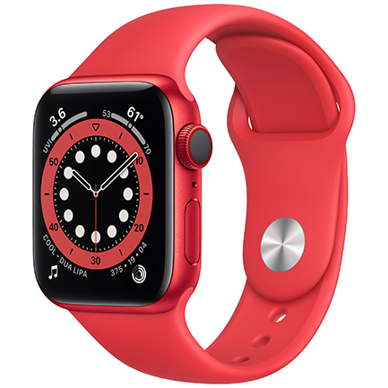 Apple Watch Series 6 40mm (PRODUCT)RED Case with (PRODUCT)RED Sport Band