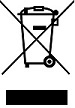 A crossed out wheelie bin symbol