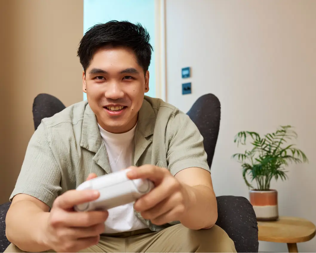 Man with a Controller