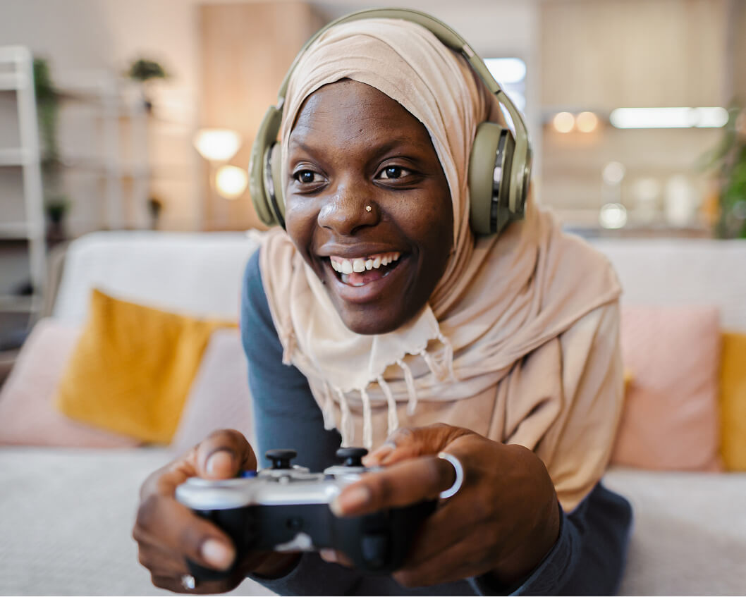 Women with a Controller