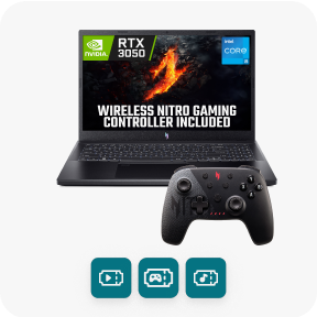 Acer Nitro V15 bundle with Nitro Gaming Controller