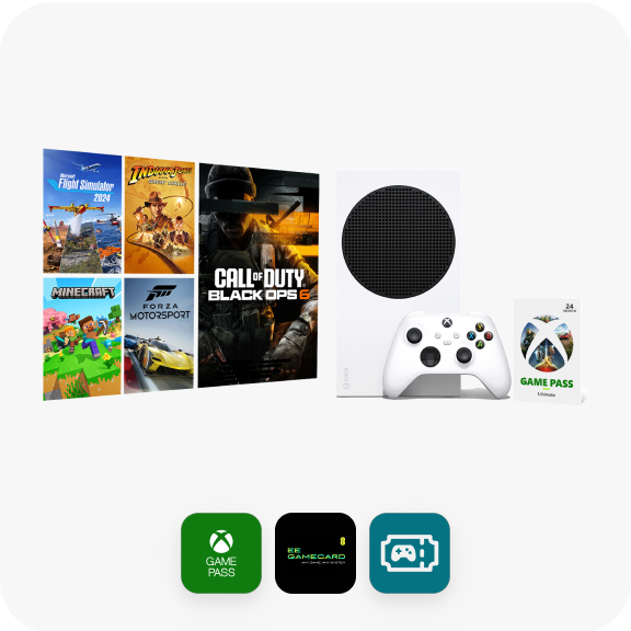 Xbox Series S 1TB bundle with EE GameCard