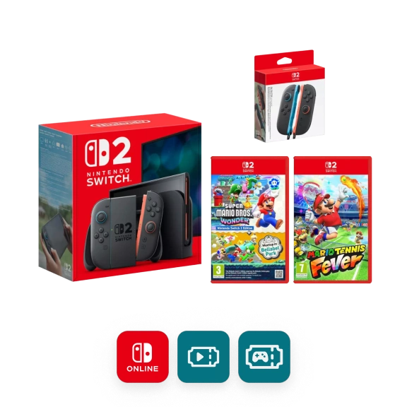 Nintendo Switch 2 bundle with Joy-Cons, Mario Tennis