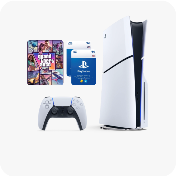 PlayStation®5 Slim Digital with £100 PS® Gift Card for GTAVI