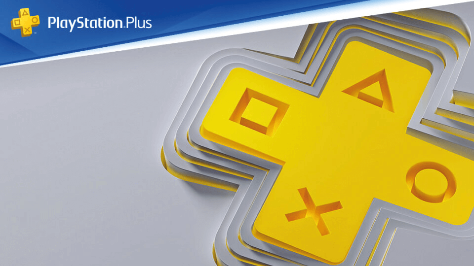 PlayStation Plus Logo on plain background