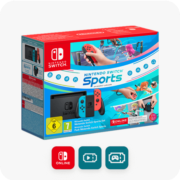 Nintendo Switch Neon Console with Nintendo Switch Sports