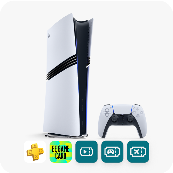 PlayStation®5 Pro bundle with £100 EE GameCard