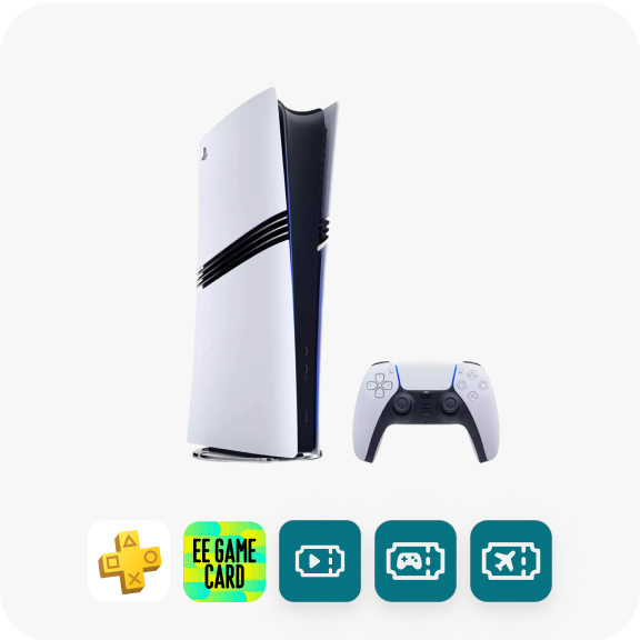 PlayStation®5 Pro bundle with £70 EE GameCard and more