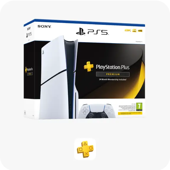 PlayStation®5 Slim Disc Console with 24 months PS Plus Premium