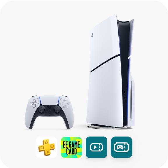 PlayStation®5 Slim Disc bundle with £25 EE Game
