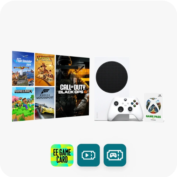 Xbox Series S 1TB console with £125 EE GameCard 