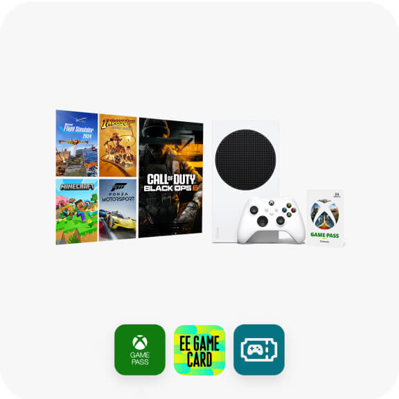Xbox Series S 1TB bundle with EE GameCard