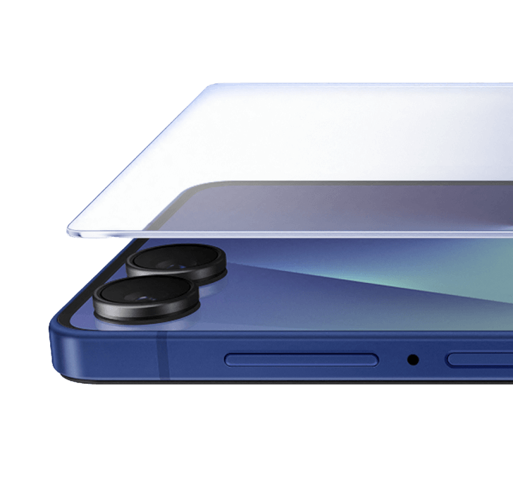 Close-up of the laminated toughened glass