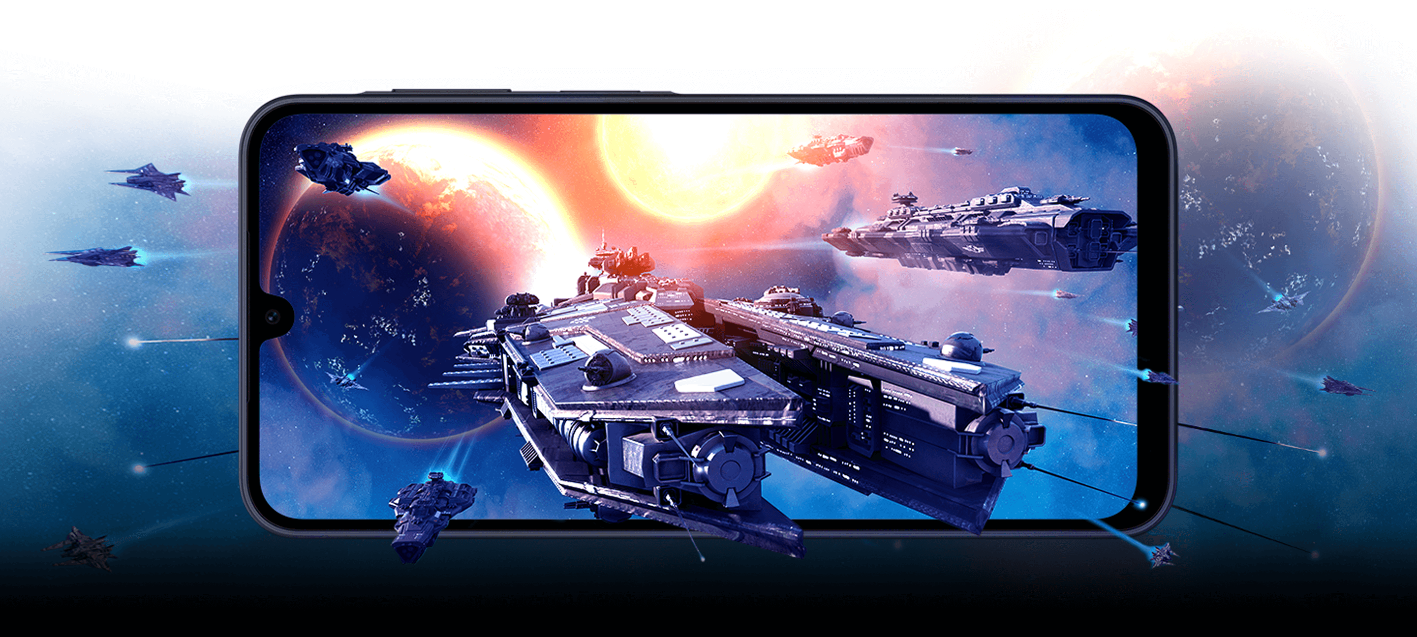 An illustration demonstrating the A17 5G delivering responsive gaming