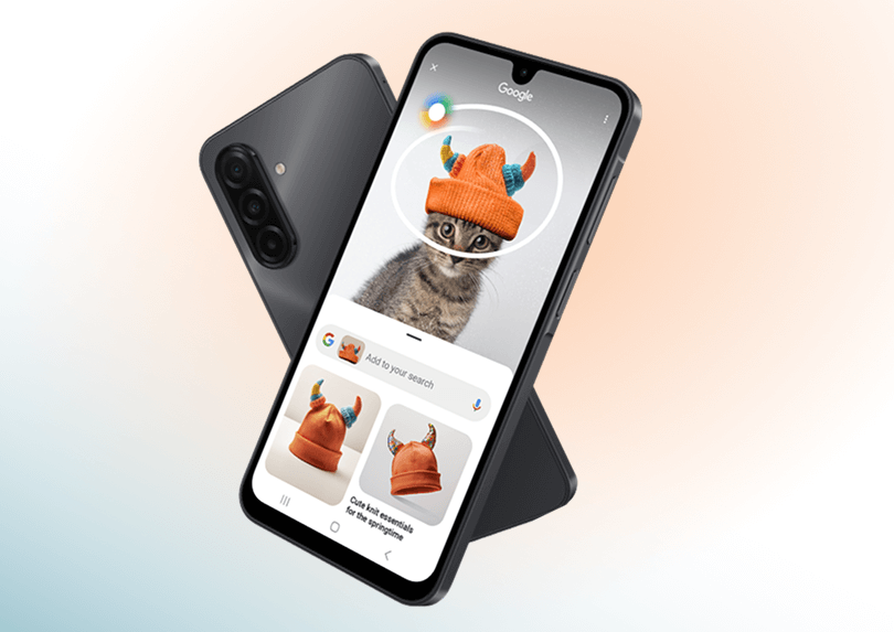 An illustration showcasing the circle to search with Google feature