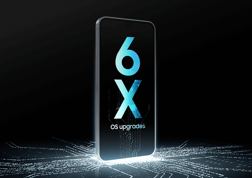 Illustration displaying 6x OS upgrades