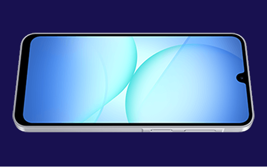 Top-down image of the new 6.7 Amoled screen