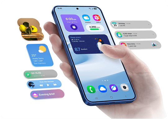 One UI possibilities being displayed