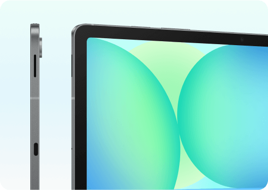 Tablet being displayed from 2 points of view