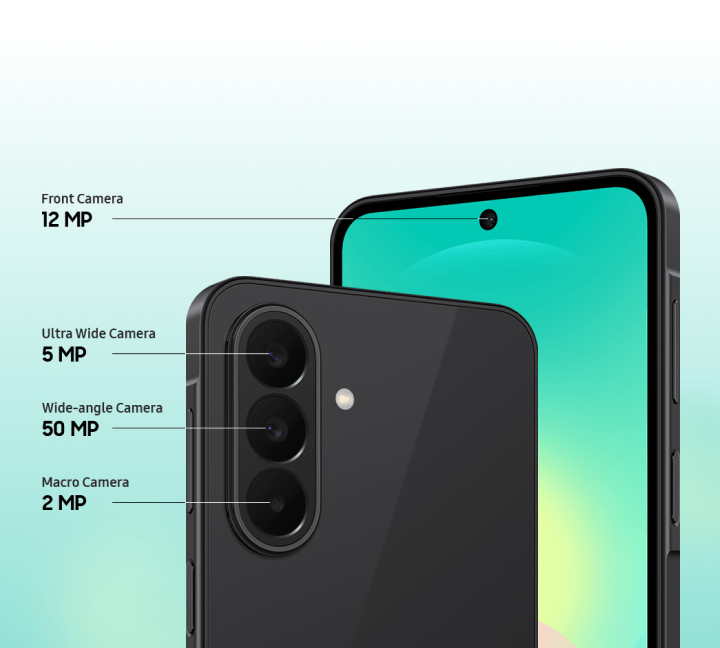 A view of the Galaxy A27 camera details