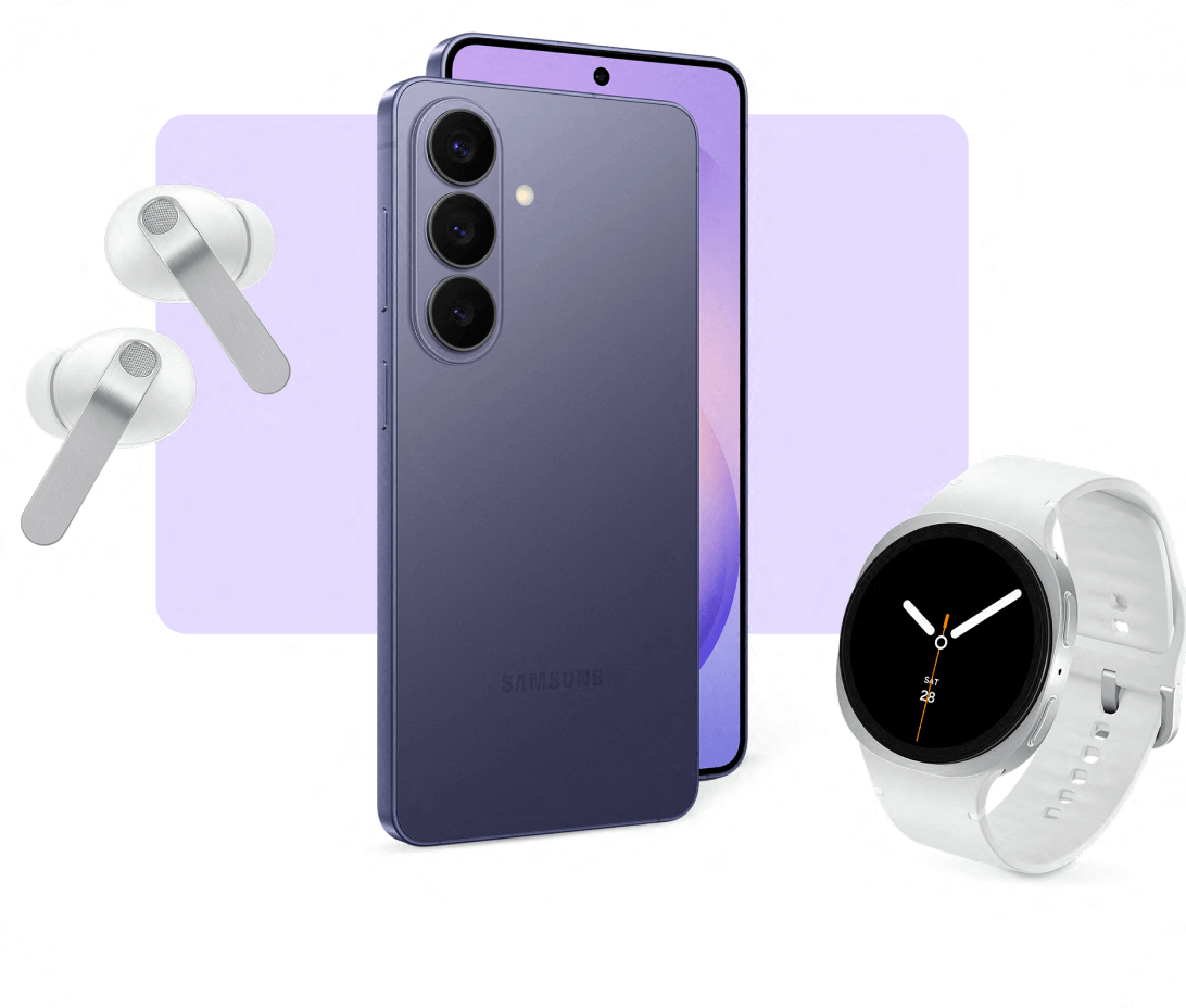 A view of rear side of the S26 phone