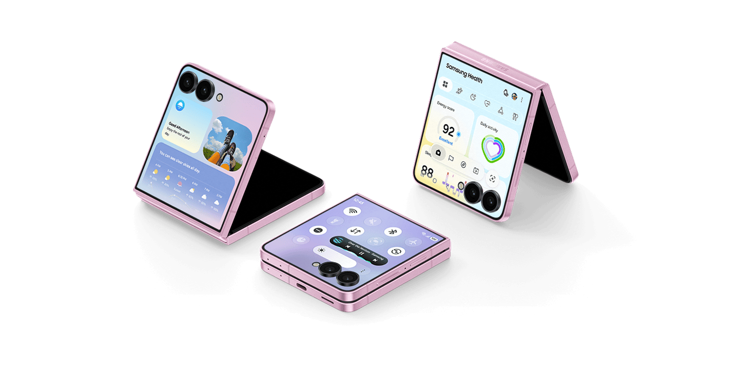 An image of the Galaxy Z Flip8's UI