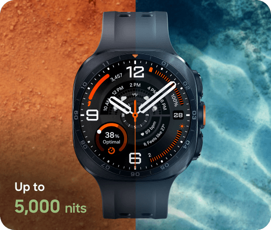 Illustration of the Galaxy Watch Ultra2's display