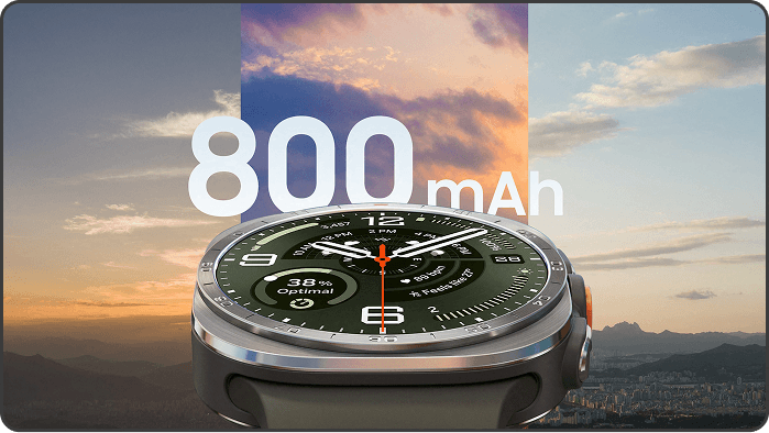 Illustration of the Watch Ultra2's battery capacity