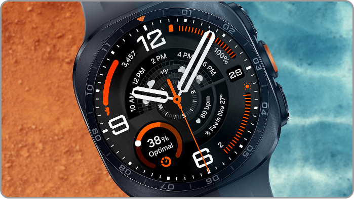 Illustration of the Watch Ultra2's display