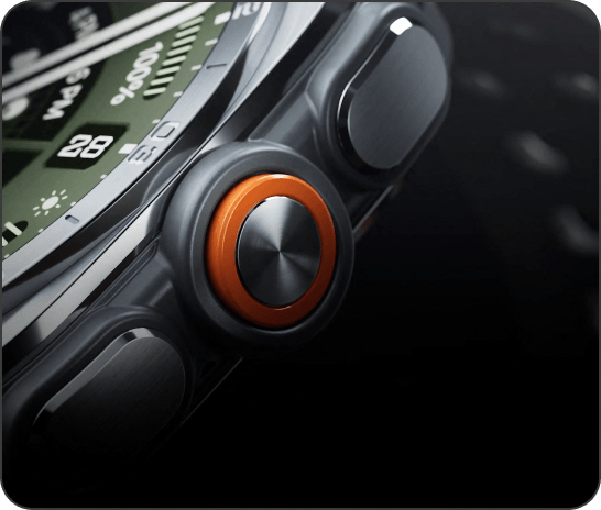 Close up of the Galaxy Watch Ultra2's button controls
