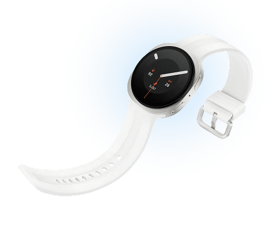 The Watch9 showing the flexibility of the band strap