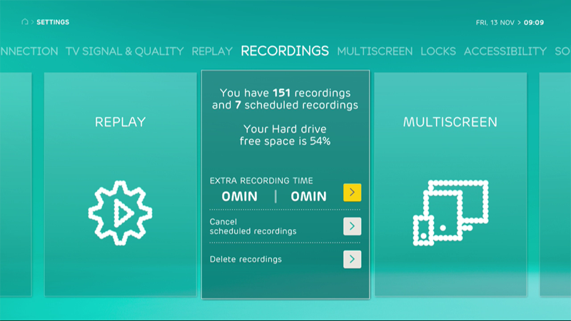 My EE TV settings explained