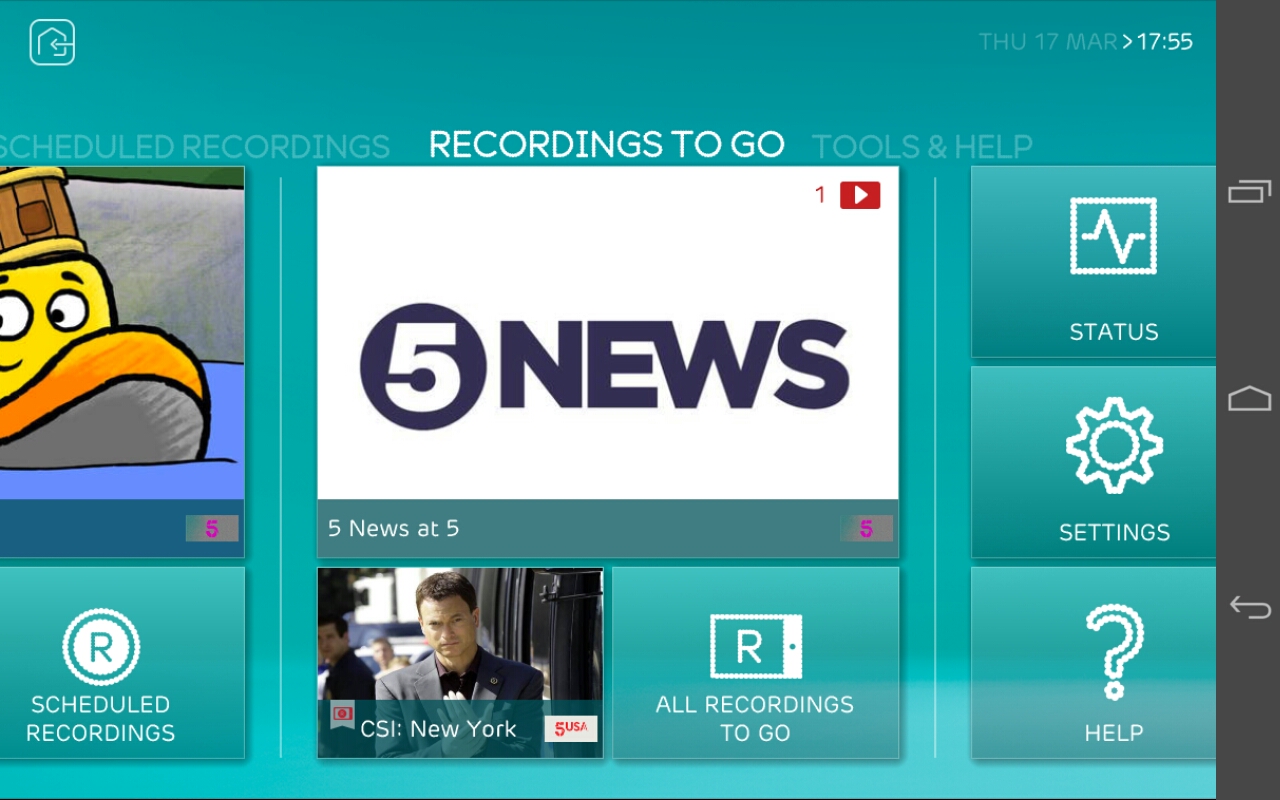 Set up and manage recordings on the EE TV app when you're away from home