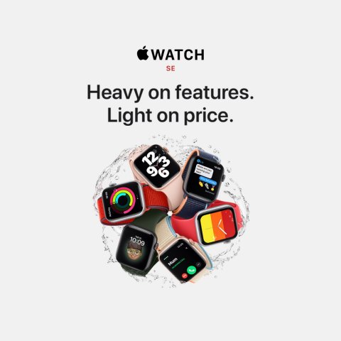 Apple Watch SE in various colours