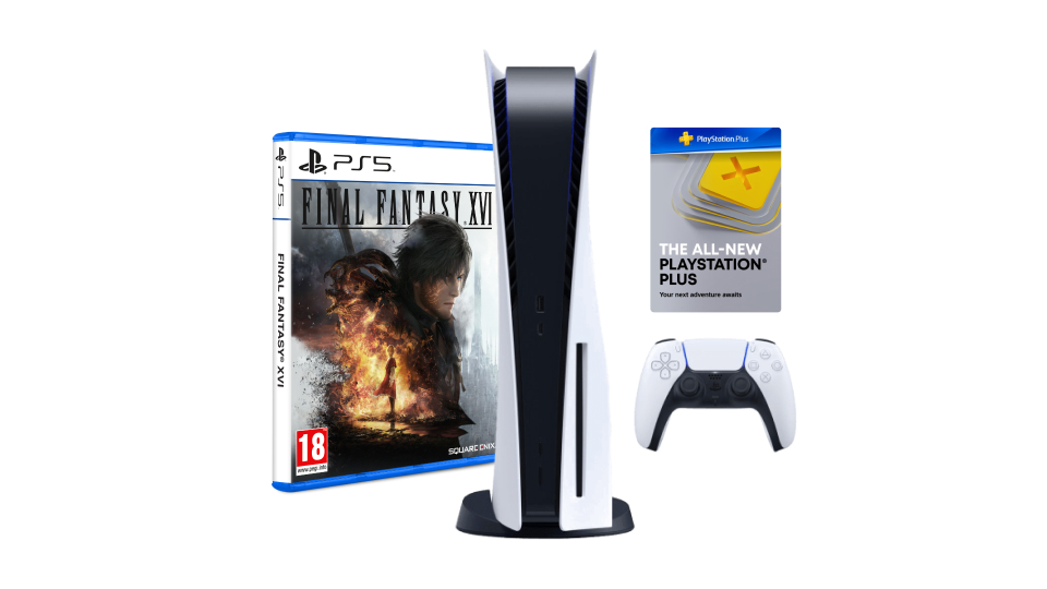 Final Fantasy 16 (XVI) PS5 Bundle with 24 months PS Plus Extra
