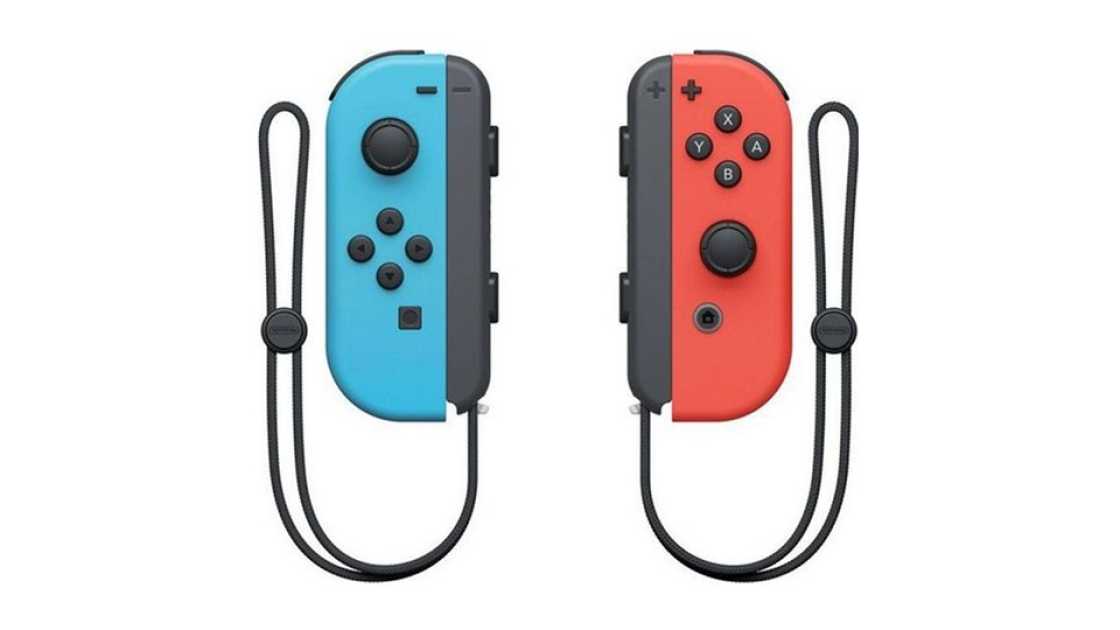 Pair of Nintendo Switch Joy Cons (Neon Red/Blue)