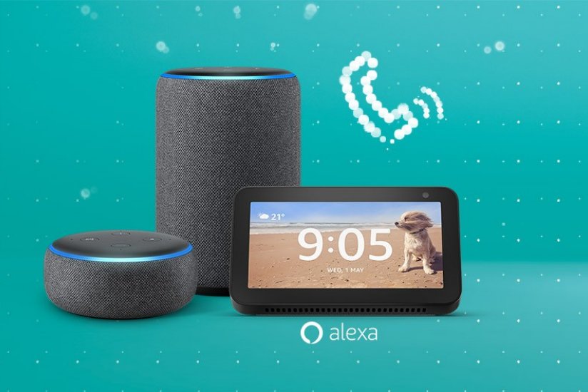 Amazon Echo products with a phone icon