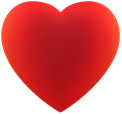 Red heart, indicating heart rate monitoring feature