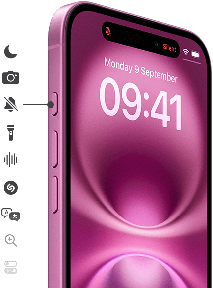 Just press and hold the Action button on iPhone 16 to launch the action you want, Focus feature, Camera app, Silent mode, Flashlight, Voice Memos, Shazam and more
