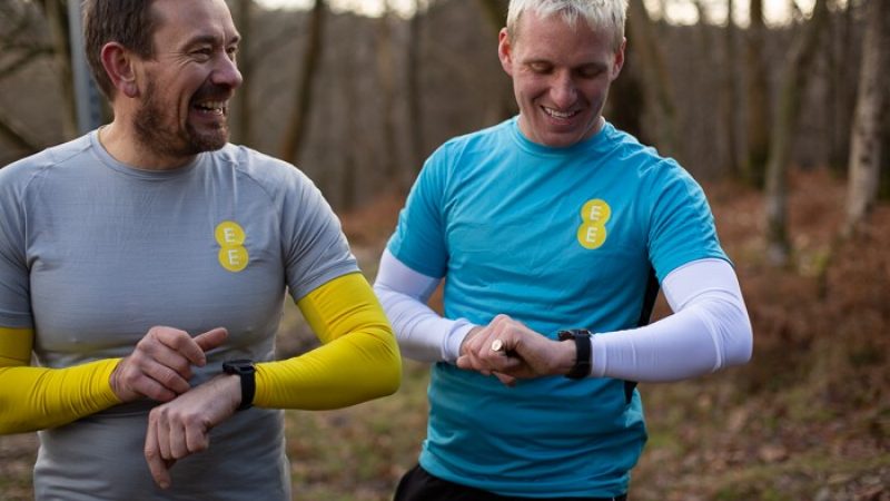 Jamie Laing and Ollie Ollerton training for their SAS-inspired fitness challenge with the Samsung Galaxy Watch 4G