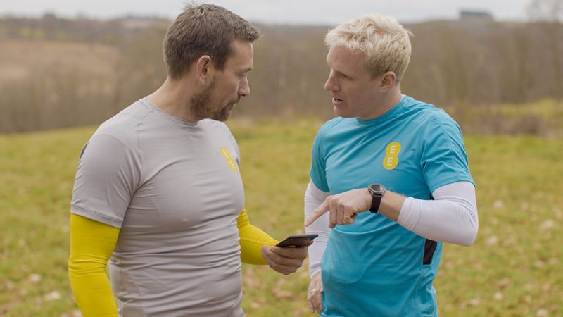 Jamie Laing and Ollie Ollerton training for their SAS-inspired fitness challenge with the Samsung Galaxy Watch 4G