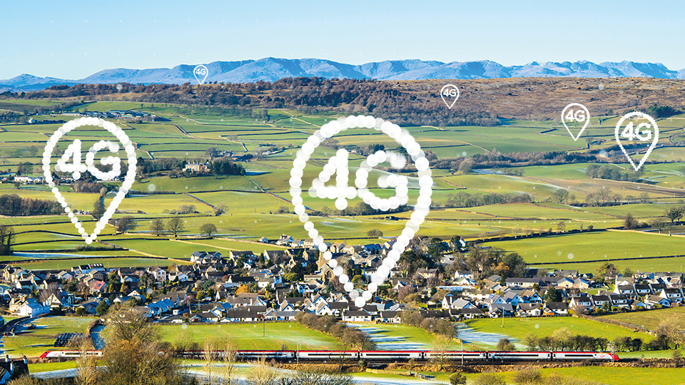 Infographic showing 4G coverage commitment for 2020