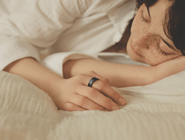 woman sleeping with ring on