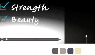 Image of Samsung Pen displaying the Strength & the Beauty of it.