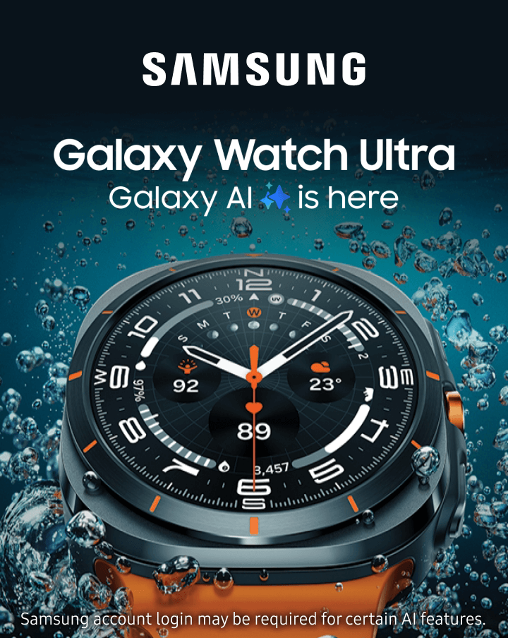 Galaxy Watch Ultra underwater