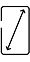 A line drawing representing the diagonal screen measurement of the device