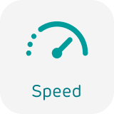 Fastest 4G and 5G speeds speedometer icon