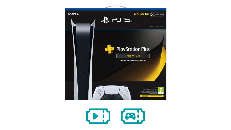 PS5 Digital Edition PS Plus Premium: 24 Month Subscription Bundle